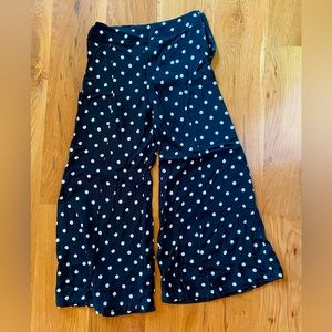 Maeve wide leg polka dotted pants size 8